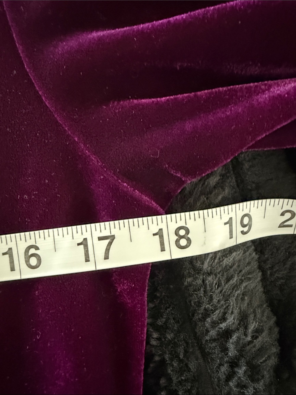 Soft Surroundings Velvet Midi Dress in Plum Whimsigoth Feminine Dress - Pockets! - Picture 6 of 7